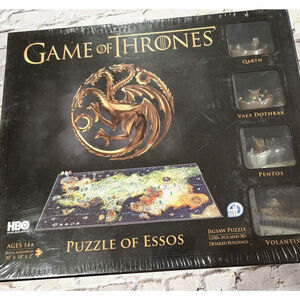 GOT, Puzzle Of Essos, Factory Sealed, 1350+ Pieces, 30+ Detailed Buildings